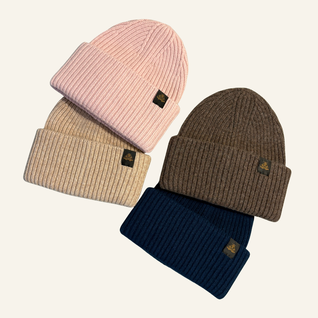 Large Cuff Merino Wool Beanie – Cecelia Stitch