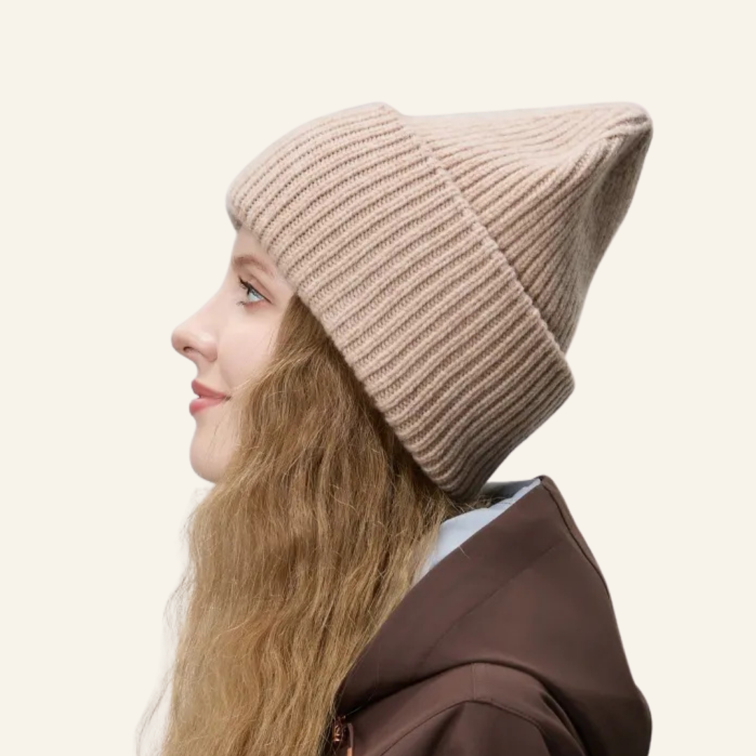 Large Cuff Merino Wool Beanie – Cecelia Stitch