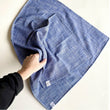 Load image into Gallery viewer, Indigo Double Cloth Chambray Handkerchief or Bandana
