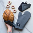 Load image into Gallery viewer, Mallard Oven Mitt &amp; Pot Holder Set - Denim
